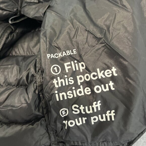 Aritzia Tna Botanie Packable Down Long Jacket Size Small Black - Picture 5 of 7